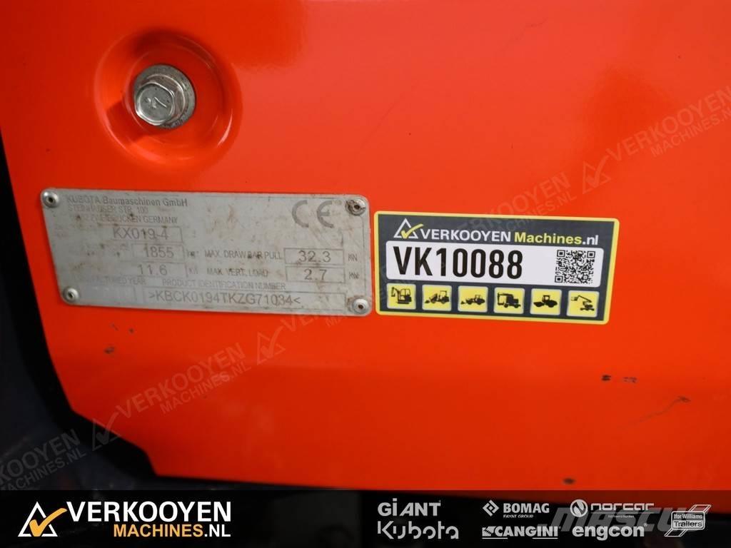 Kubota KX019-4 Mini ekskavatörler, 7 tona dek