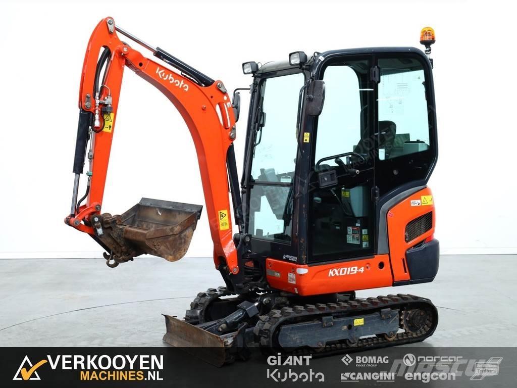 Kubota KX019-4 Mini ekskavatörler, 7 tona dek
