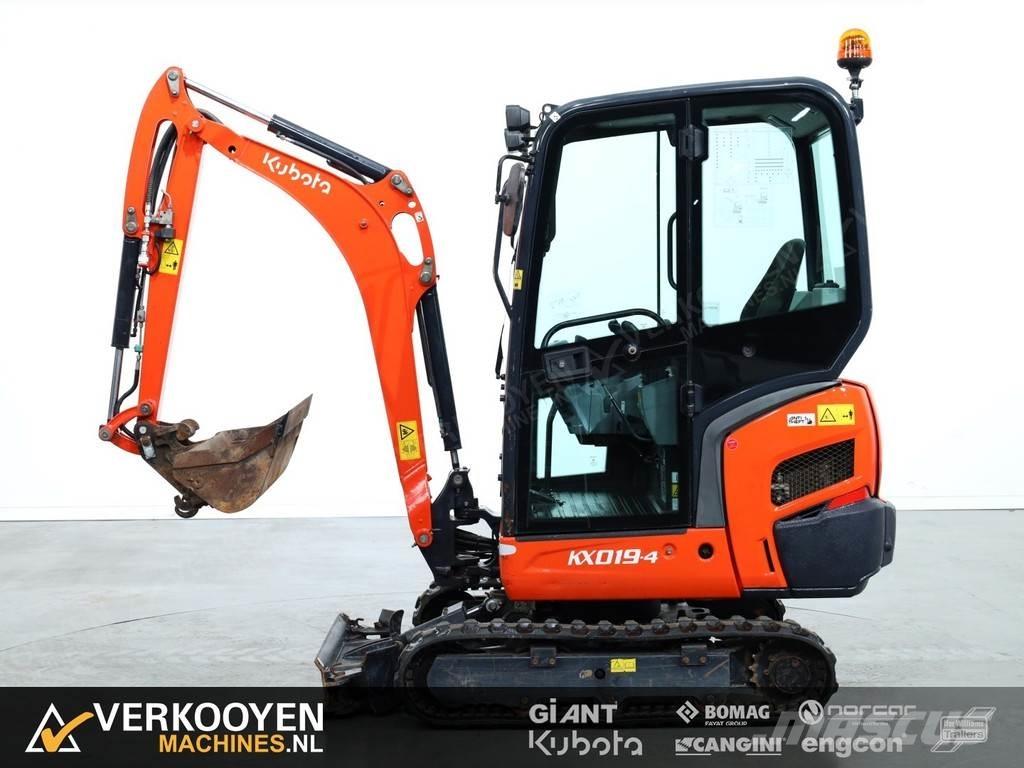 Kubota KX019-4 Mini ekskavatörler, 7 tona dek
