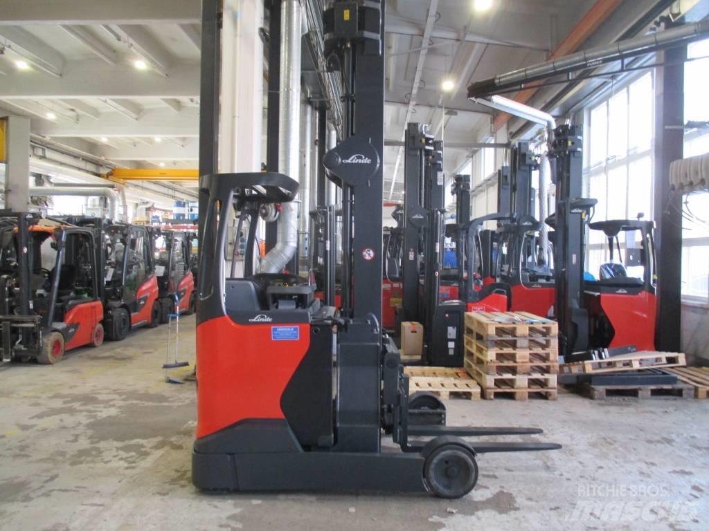 Linde R20 Reach truck - depo içi istif araçları