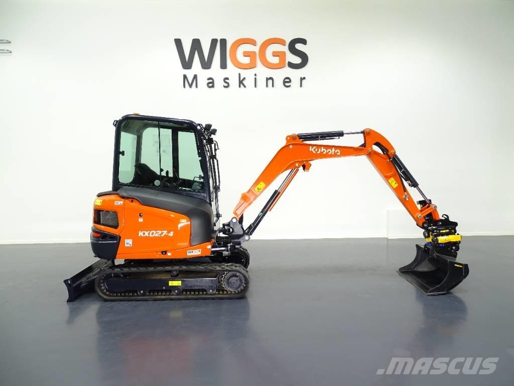 Kubota KX 027-4 Mini ekskavatörler, 7 tona dek