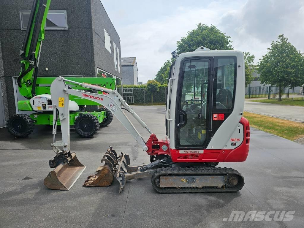 Takeuchi TB 216 Mini ekskavatörler, 7 tona dek