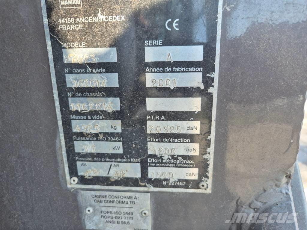 Manitou MT 523 Teleskopik yükleyiciler