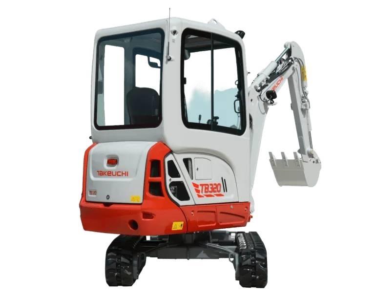 Takeuchi TB320 Mini ekskavatörler, 7 tona dek