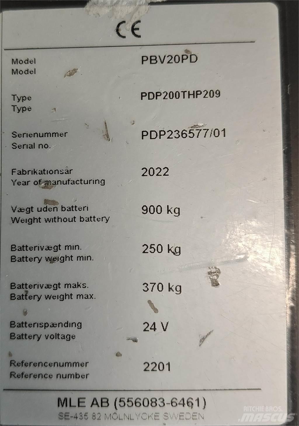 Mitsubishi PBV20PD Düsük seviye platformu