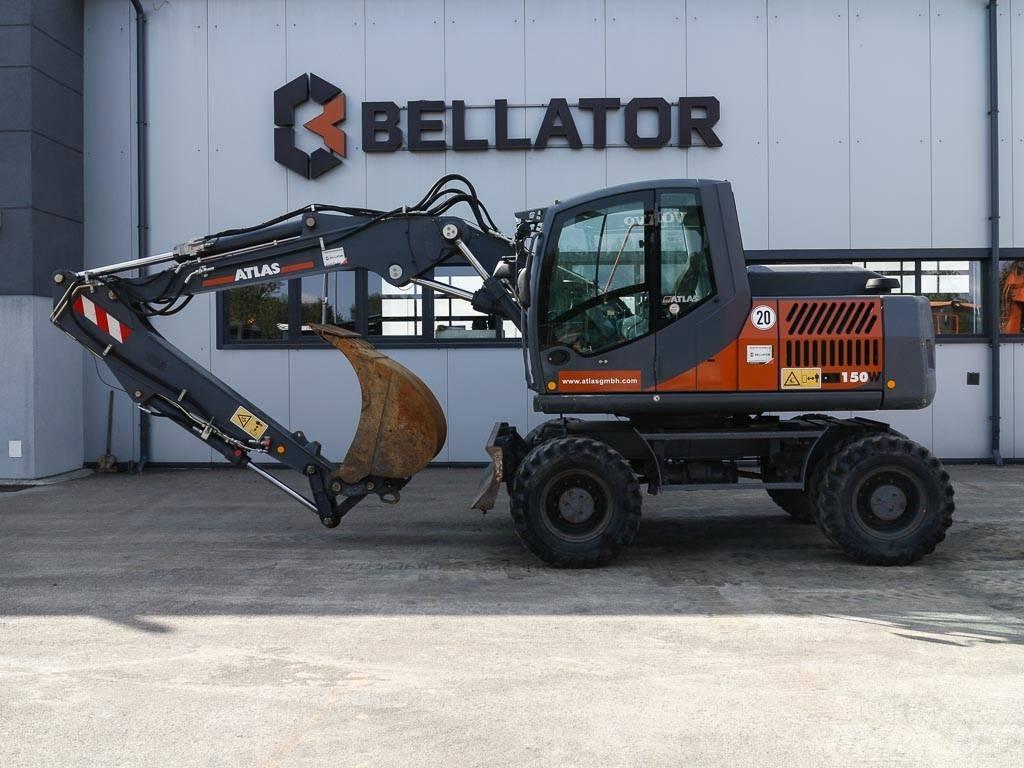 Atlas 150 W Lastik tekerli ekskavatörler