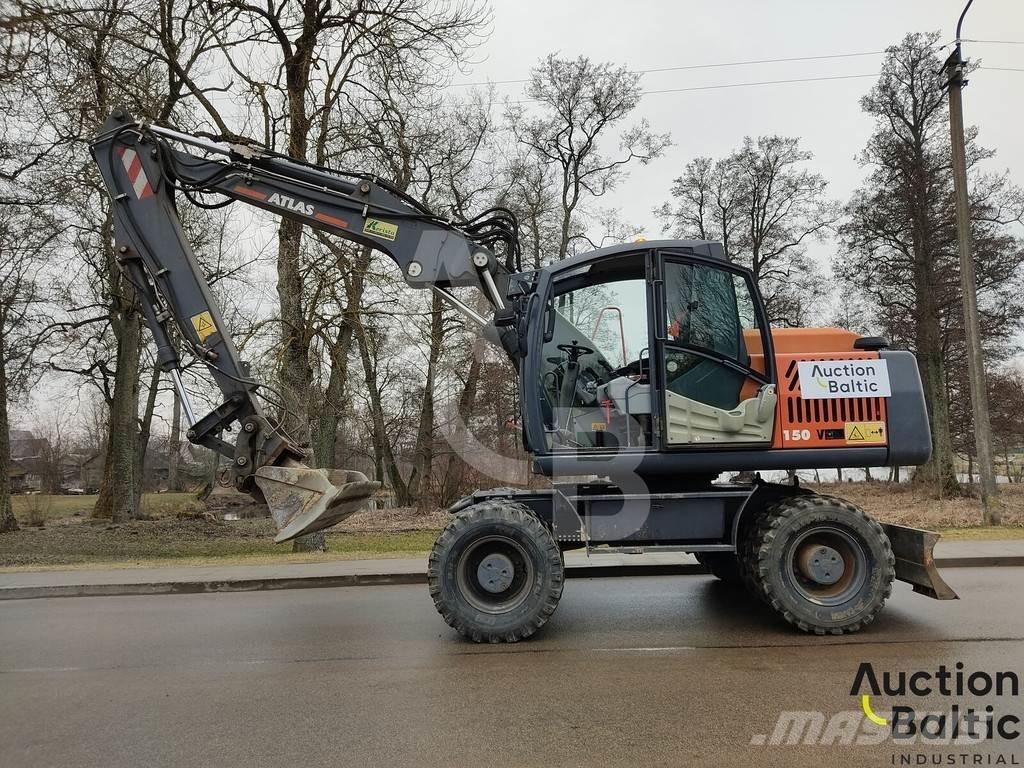 Atlas 150 W Lastik tekerli ekskavatörler