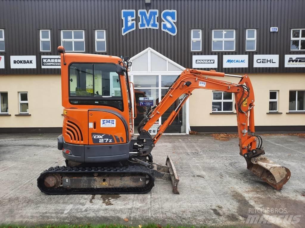 Doosan DX 27 Z Mini ekskavatörler, 7 tona dek