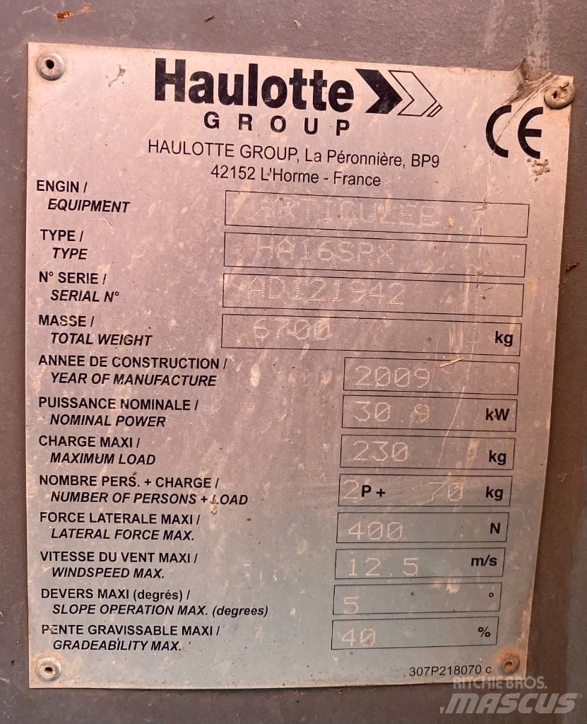 Haulotte HA 16 SPX Körüklü personel platformları