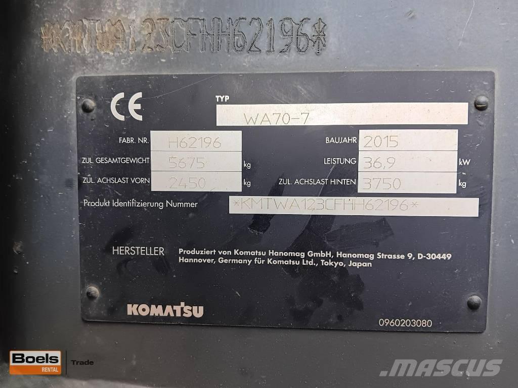 Komatsu WA 70-7 Tekerlekli yükleyiciler