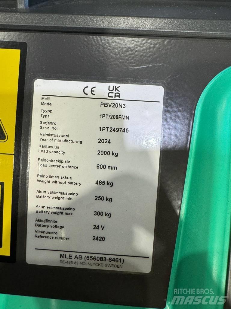 Mitsubishi PBV20N2 Düsük seviye platformu