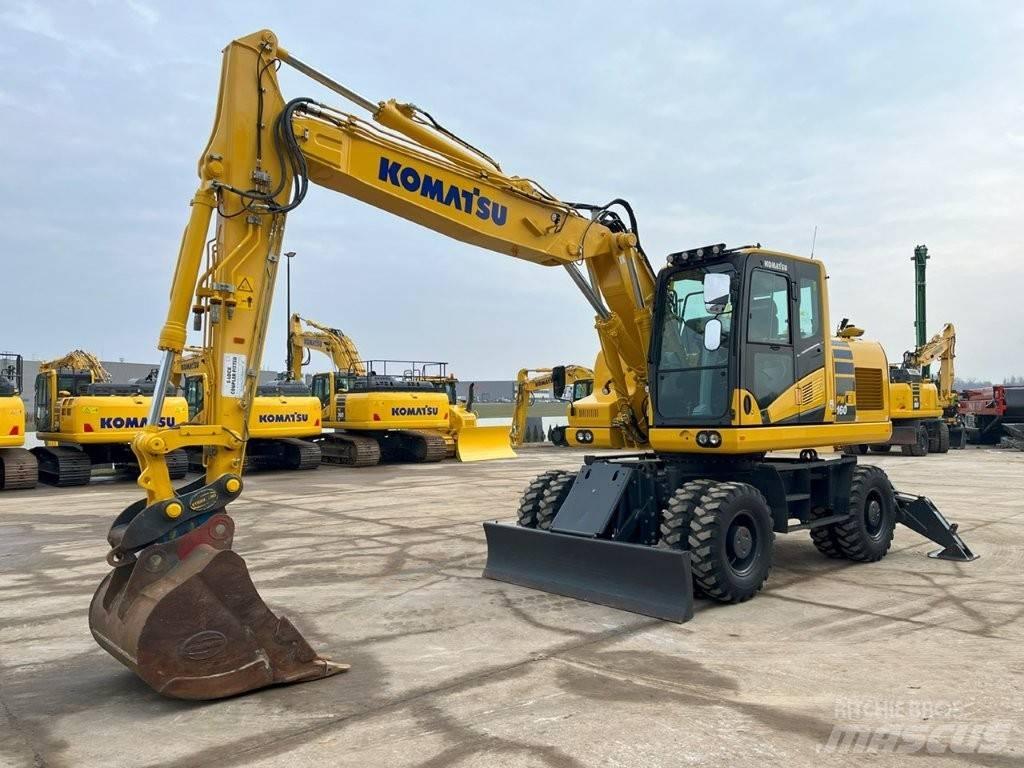 Komatsu PW160-11 Lastik tekerli ekskavatörler
