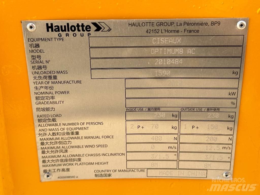 Haulotte OPTIMUM 8 Makasli platformlar