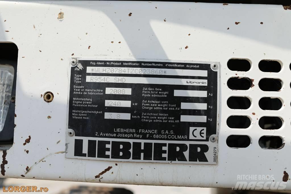 Liebherr R954 C SHD Paletli ekskavatörler