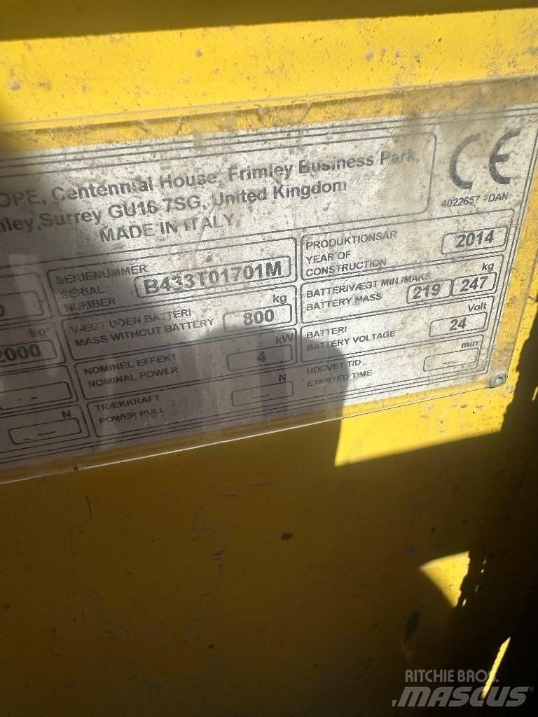Hyster P 2.0 Akülü depo ekipmanları