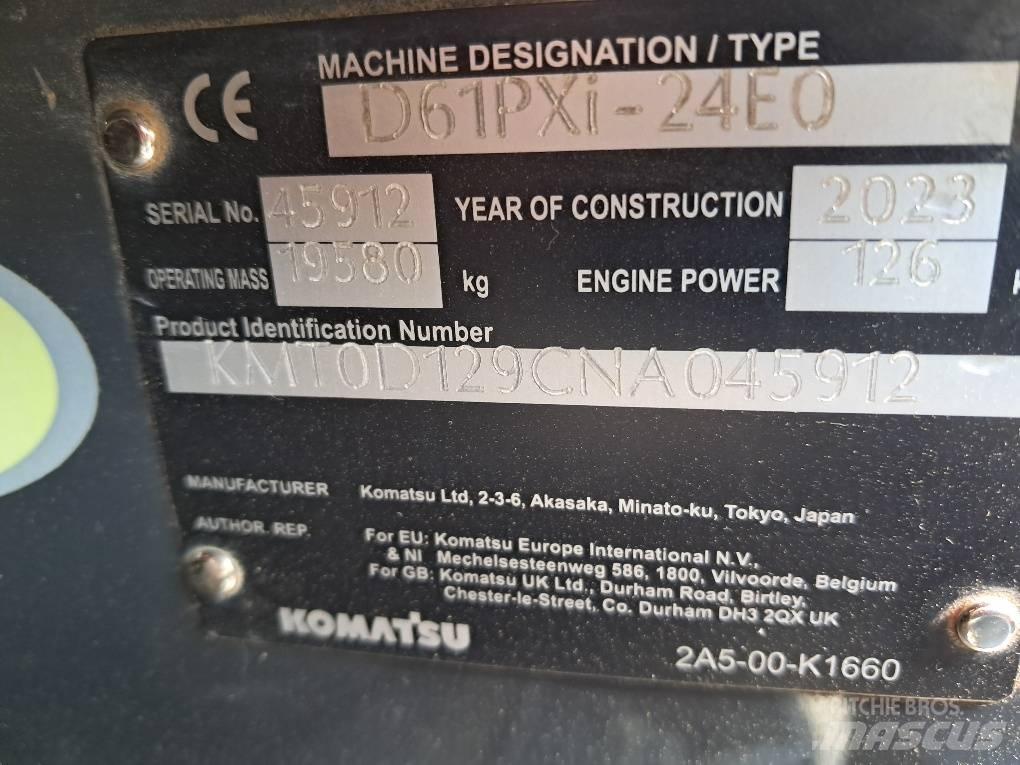 Komatsu D61PXI-24E0 Paletli dozerler