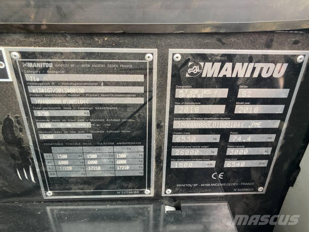 Manitou MLT 630-105 Teleskopik yükleyiciler