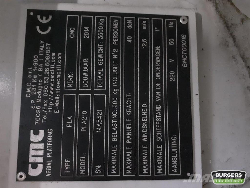 CMC PLA 210 Teleskopik personel platformları