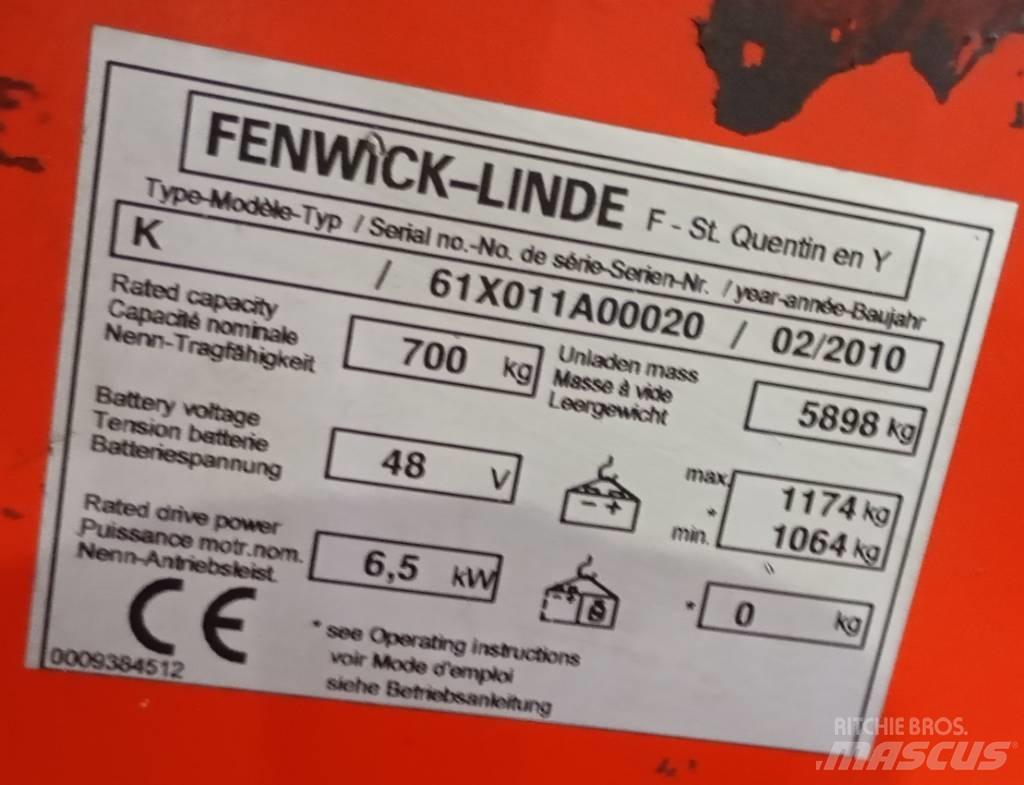 Linde K 011 Reach truck - depo içi istif araçları