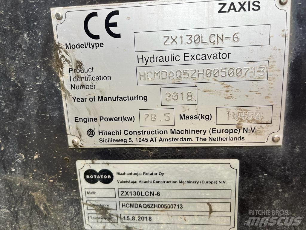 Hitachi ZX130LCN-6 Paletli ekskavatörler