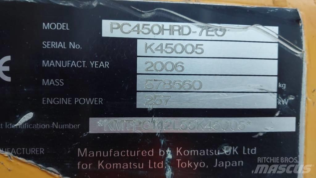 Komatsu PC450HRD-7E0 Yıkım ekskavatörleri