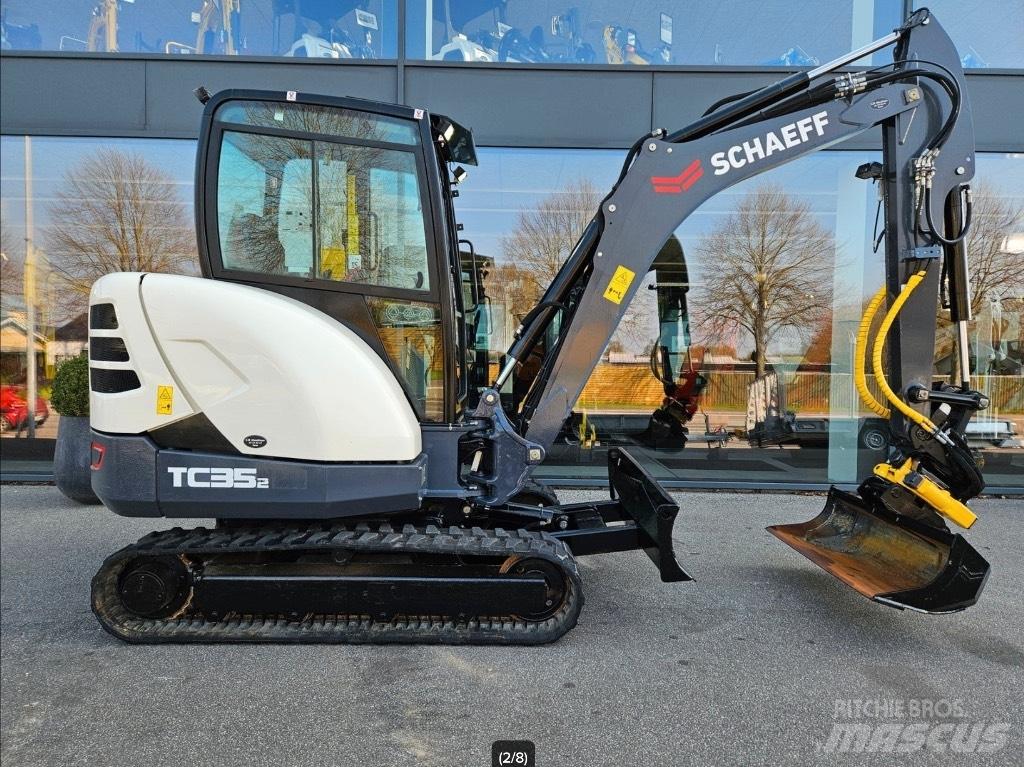 Terex tc35-2 Mini ekskavatörler, 7 tona dek