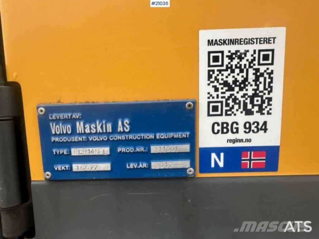 Volvo ECR 145 Paletli ekskavatörler