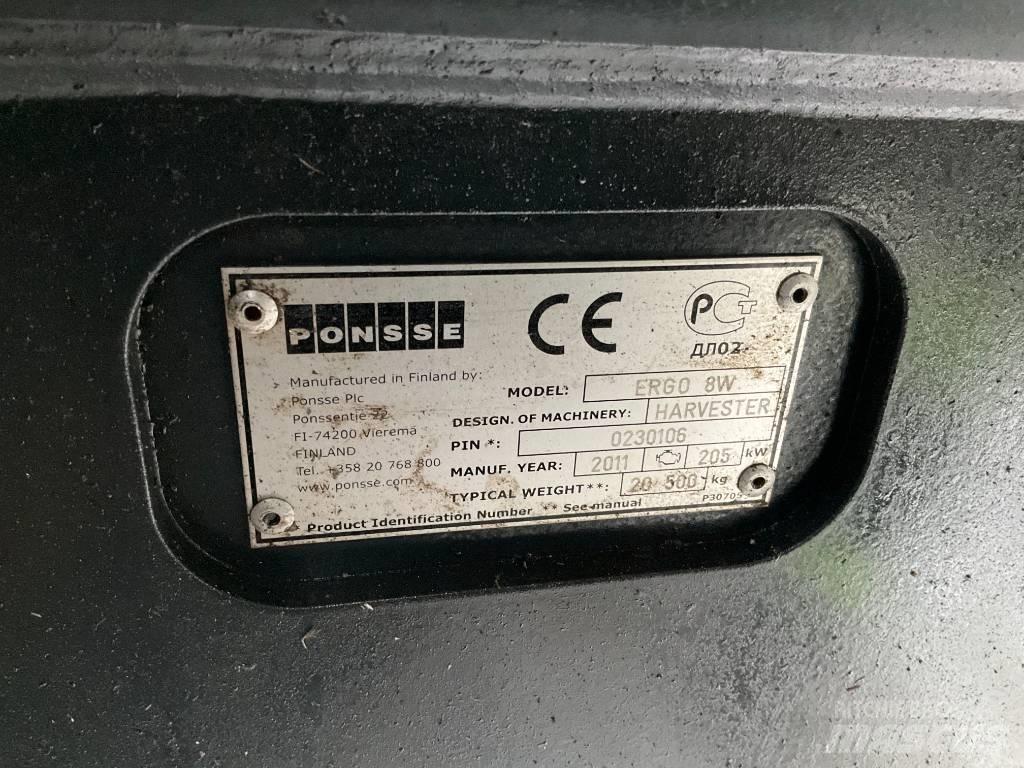 Ponsse ERGO 8W Biçerdöverler