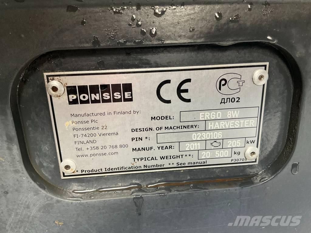Ponsse ERGO 8W Biçerdöverler