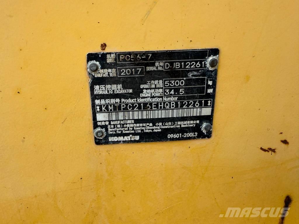 Komatsu PC 56-7 Mini ekskavatörler, 7 tona dek