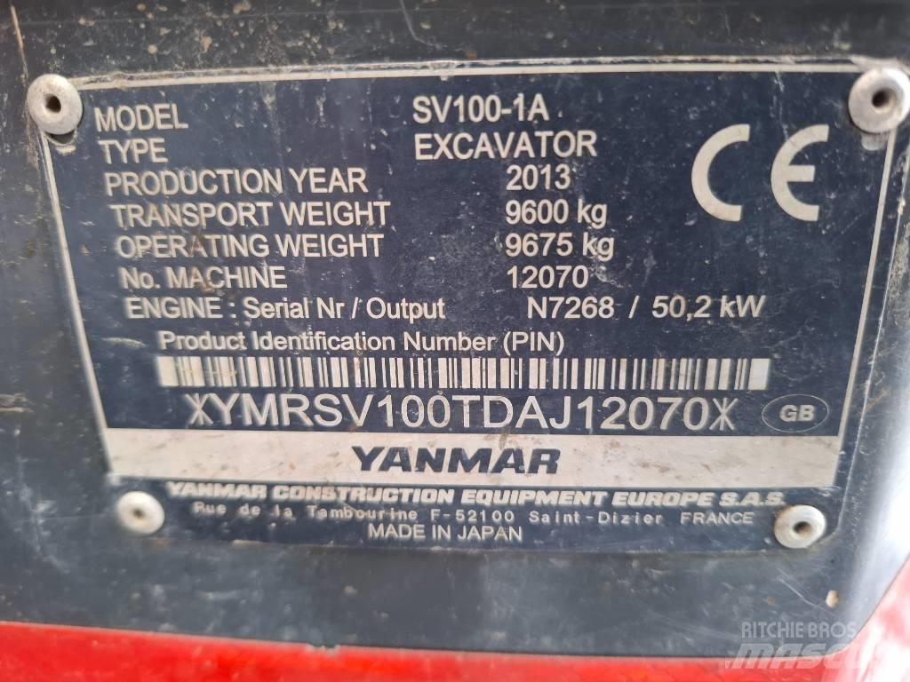 Yanmar SV100-1A Midi ekskavatörler 7 - 12 t