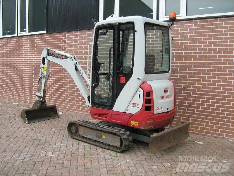 Takeuchi TB216 Mini ekskavatörler, 7 tona dek