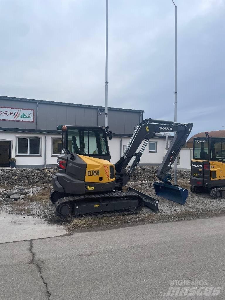 Volvo ECR 58 F Mini ekskavatörler, 7 tona dek