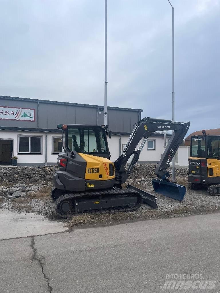 Volvo ECR 58 F Mini ekskavatörler, 7 tona dek