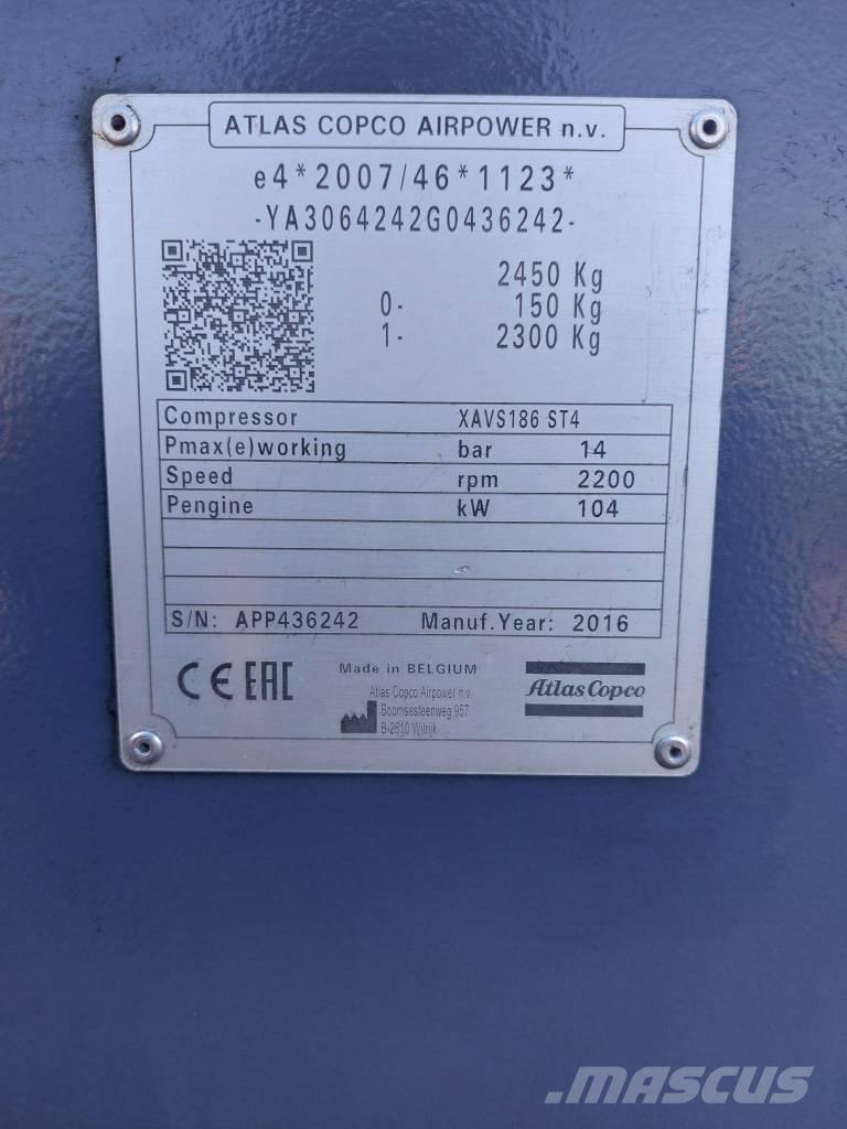 Atlas Copco XAVS186 Kompresörler