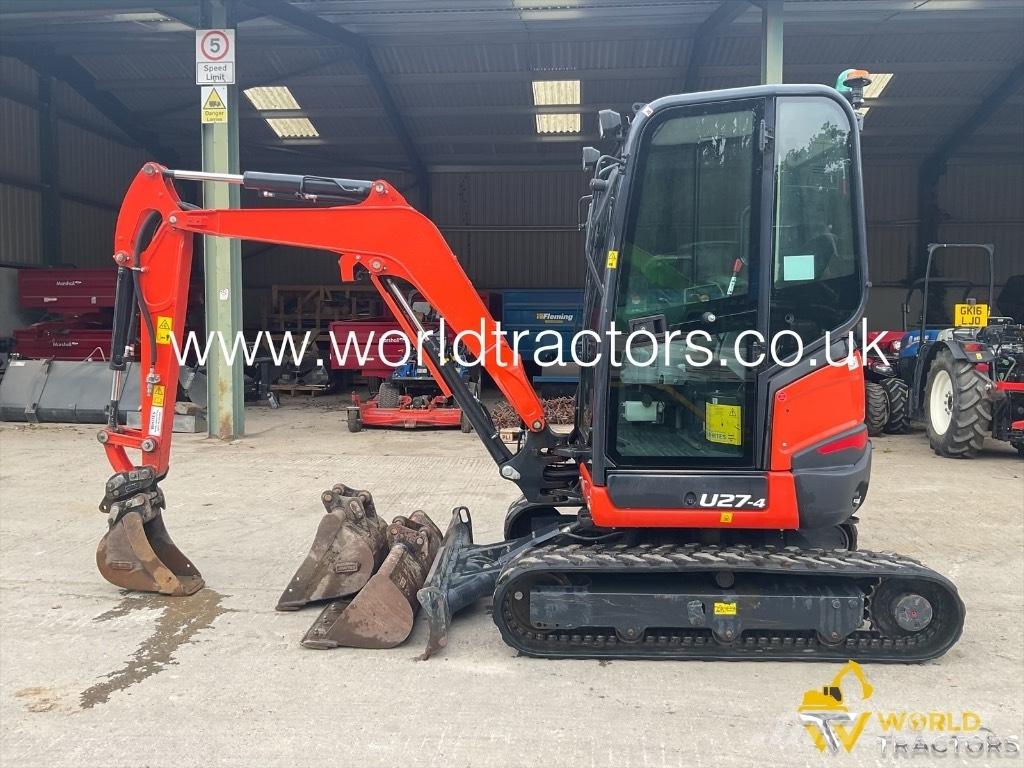Kubota U 27-4 Mini ekskavatörler, 7 tona dek