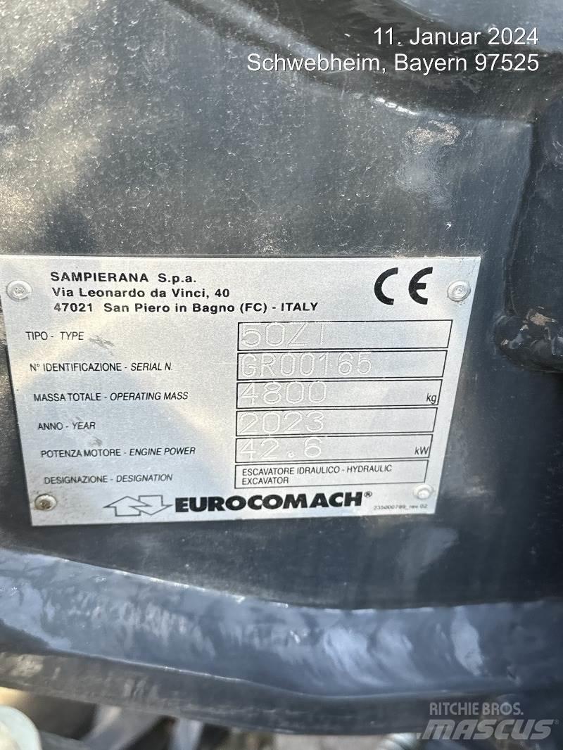Eurocomach 50ZT Mini ekskavatörler, 7 tona dek