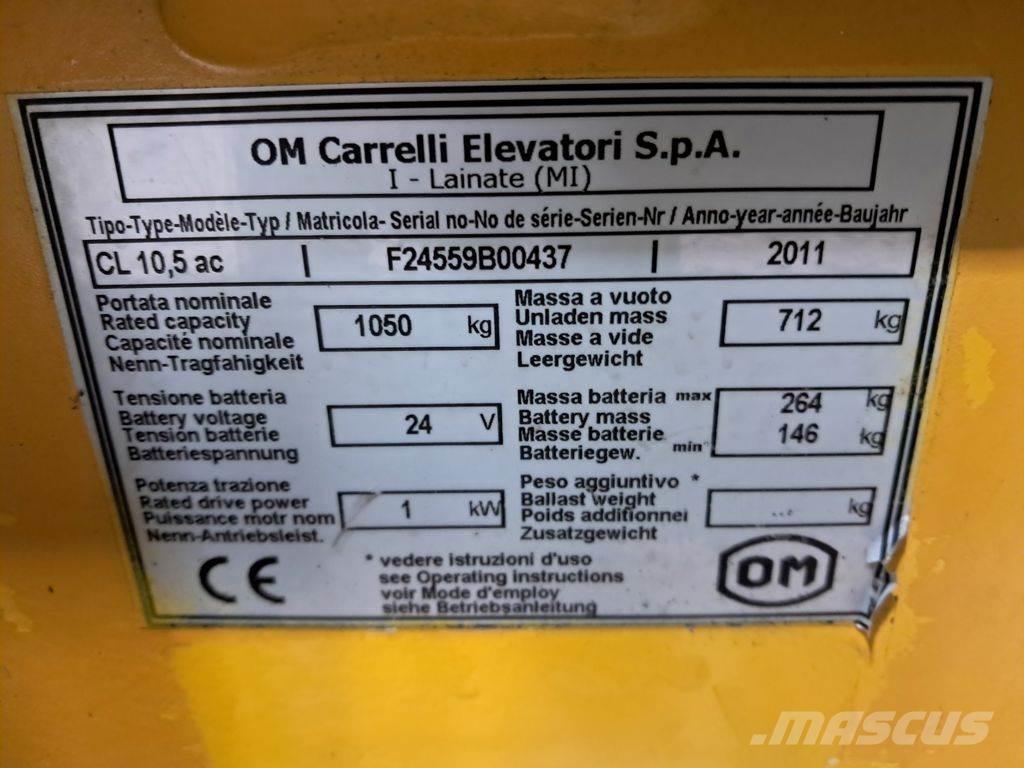 OM CL 10.5ac Yaya kumandali istif makinasi