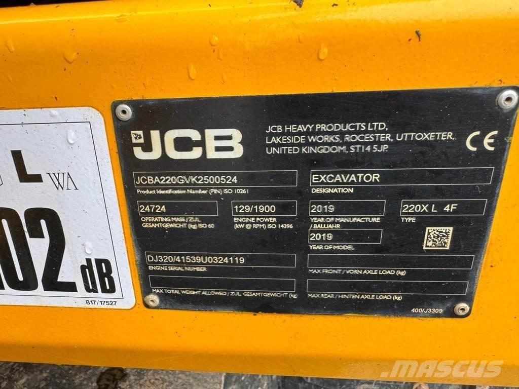 JCB JS220X LC Paletli ekskavatörler
