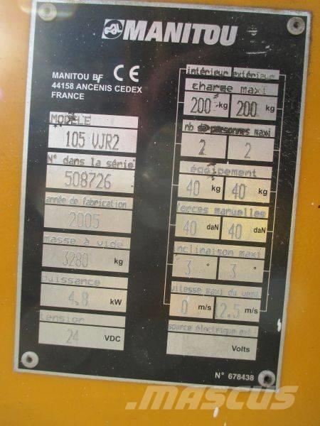 Manitou 105 VJR 2 Personel Platformları ve Cephe Asansörleri