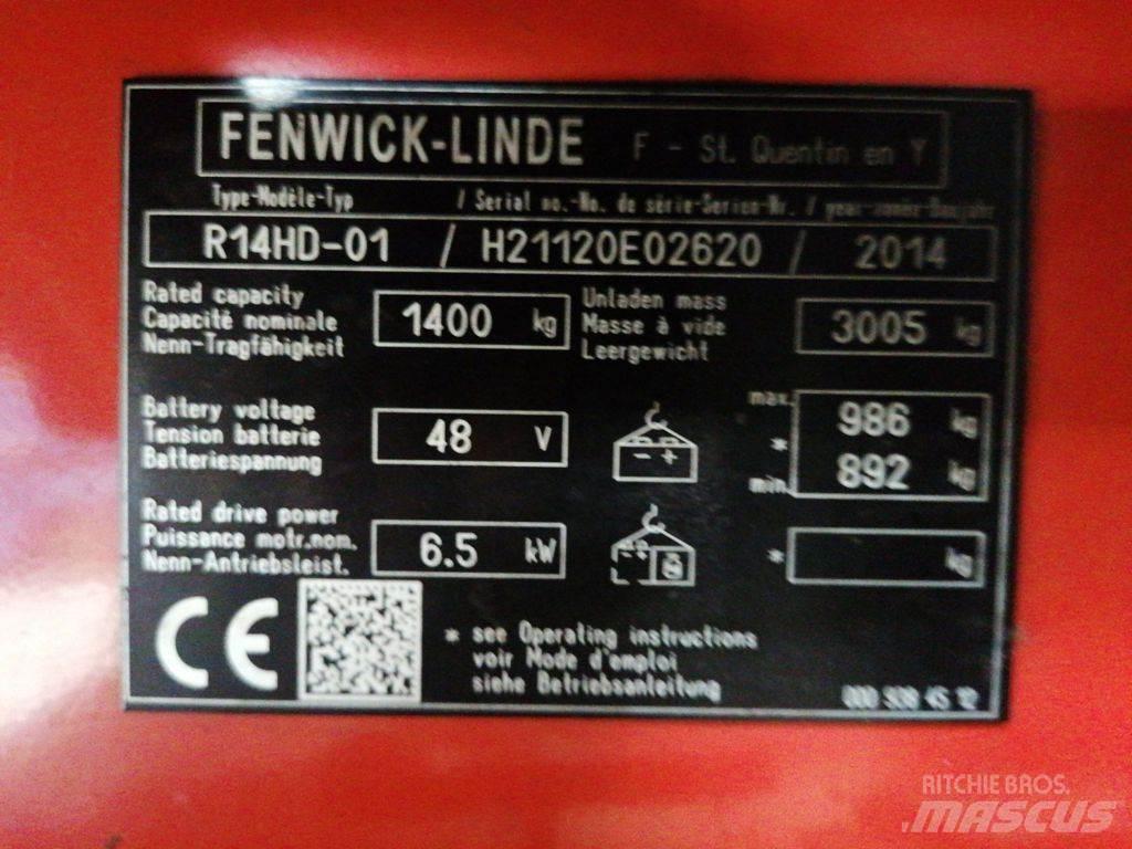 Linde R14HD-01 Reach truck - depo içi istif araçları