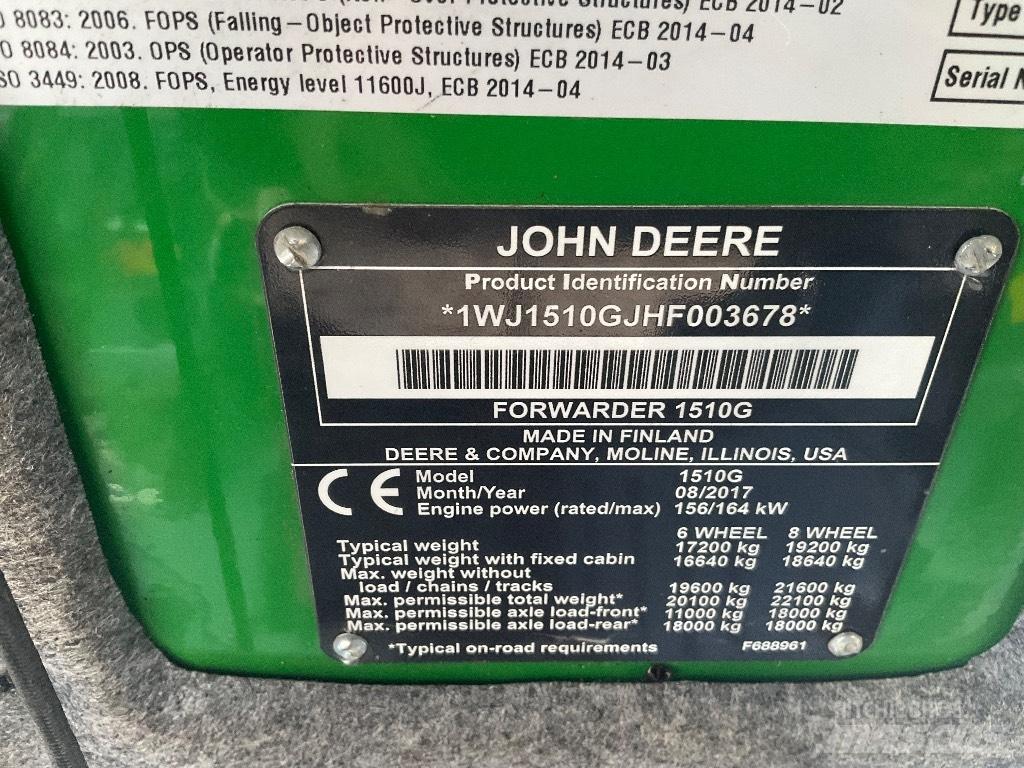 John Deere 1510G Tomruk yükleyici traktörler