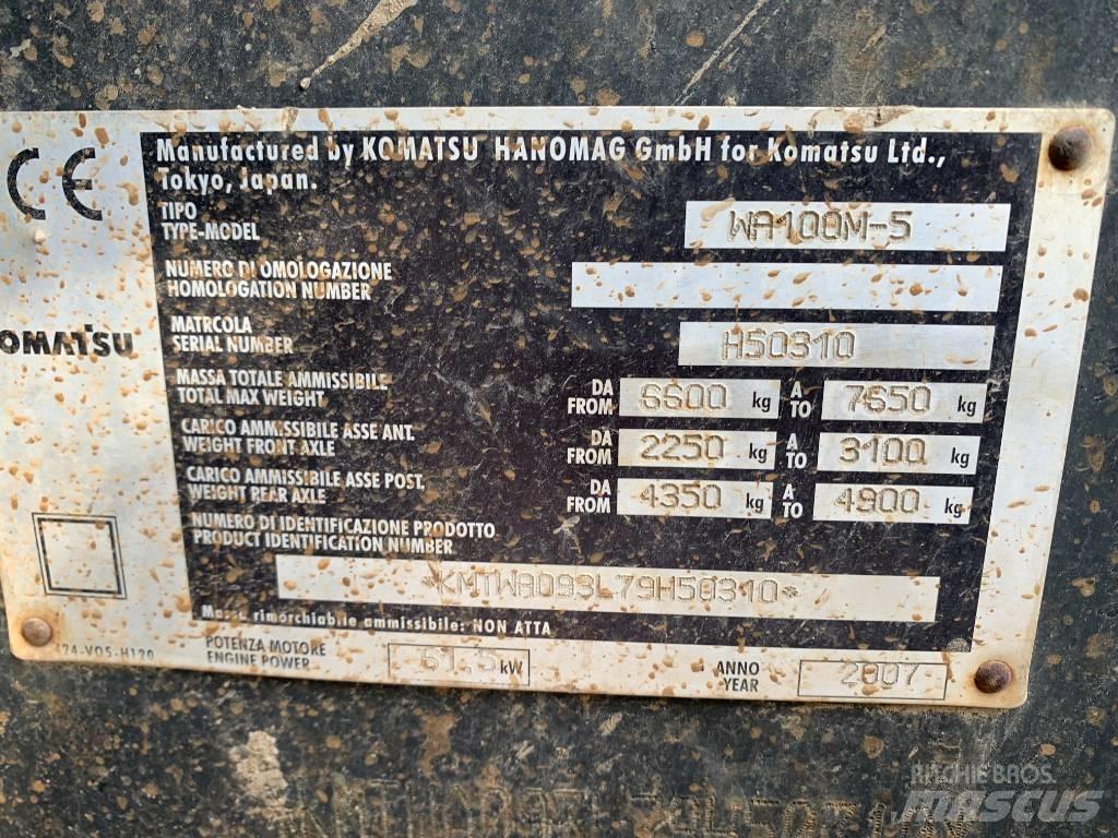 Komatsu WA 100 M-5 Tekerlekli yükleyiciler