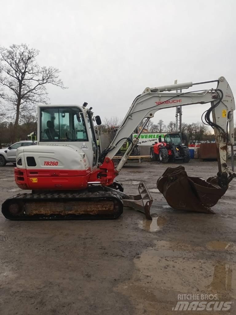 Takeuchi TB 260 Mini ekskavatörler, 7 tona dek