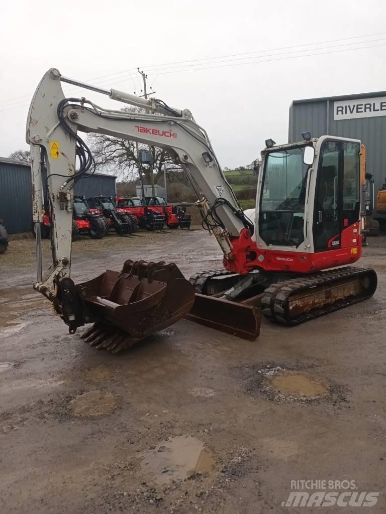 Takeuchi TB 260 Mini ekskavatörler, 7 tona dek