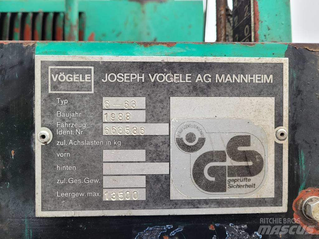 Vögele Super 1500 Asfalt sericiler