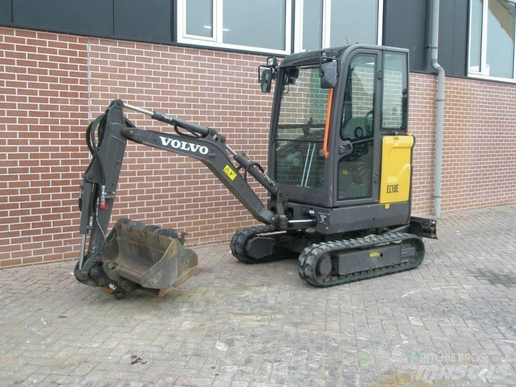Volvo ECR18E Mini ekskavatörler, 7 tona dek