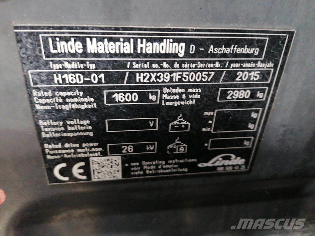 Linde H16D-01 Dizel forkliftler