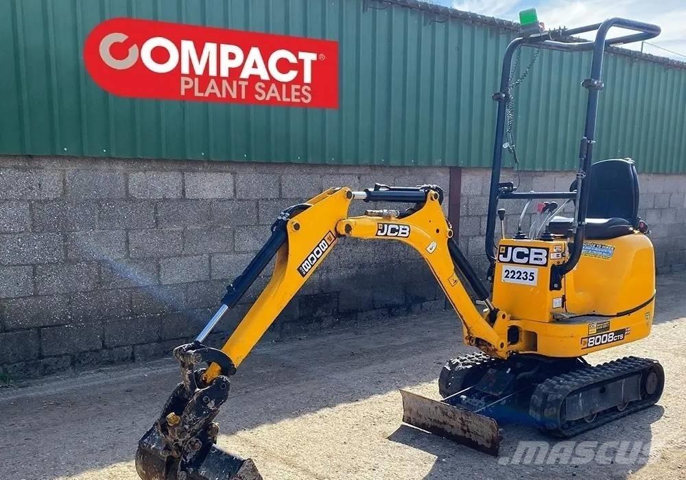JCB 8008 Mini ekskavatörler, 7 tona dek