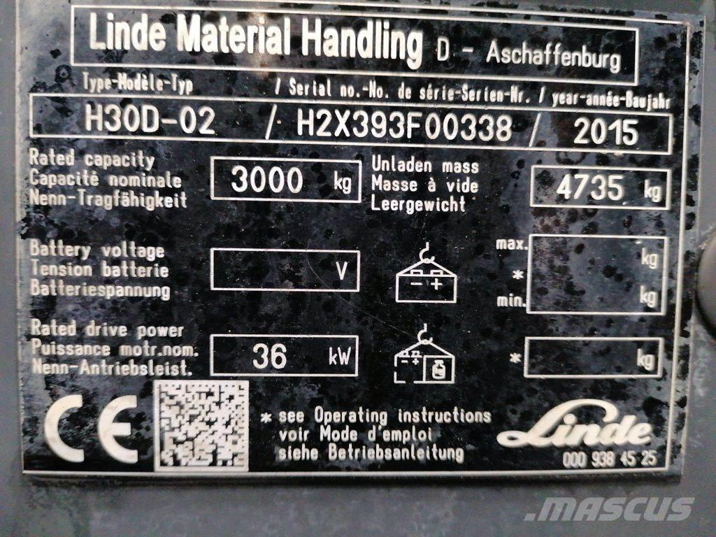 Linde H30D-02 Dizel forkliftler